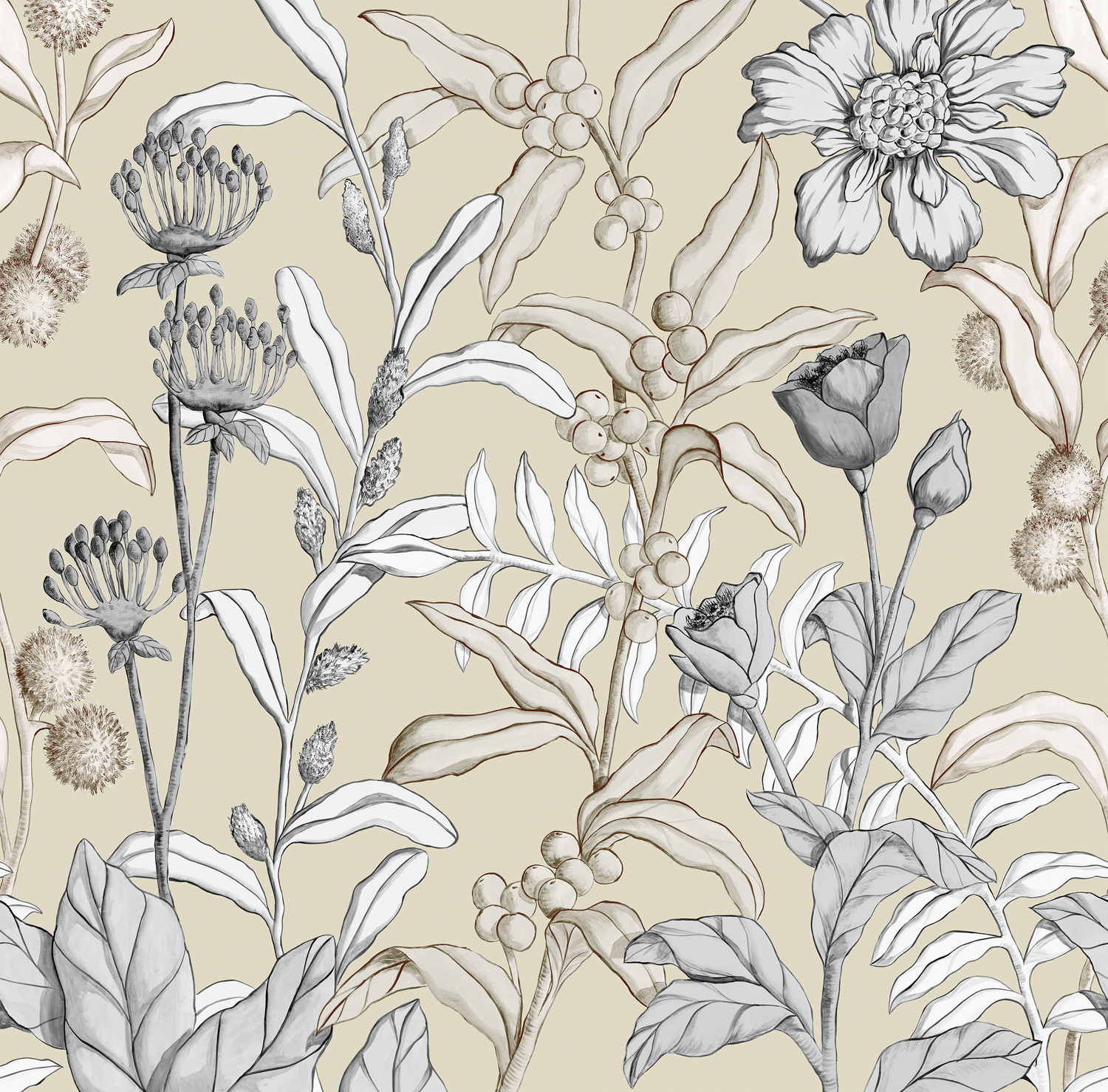 Wandbild Petals and Berries - MHP90