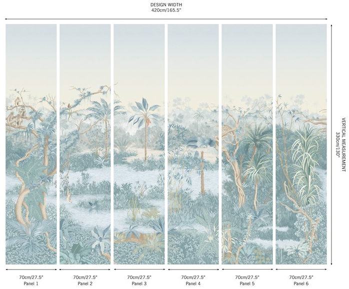 Wandbild Borneo - Celeste