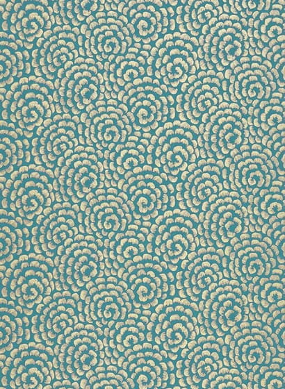 Tapete Kingsley - Peacock/ Gold