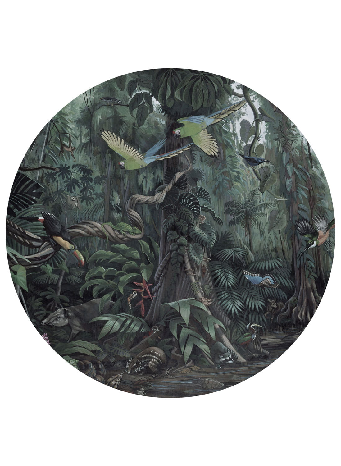 Wandbild Tropical Landscapes 1 Circle - L - 2.375m