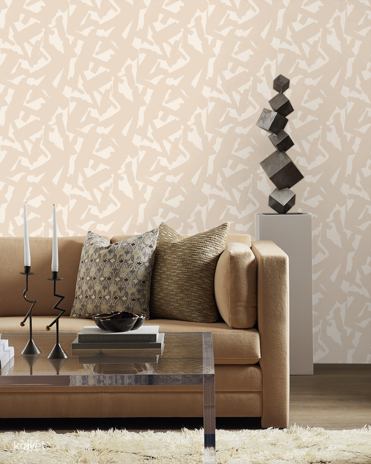 Tapete Bold Lines - Stone