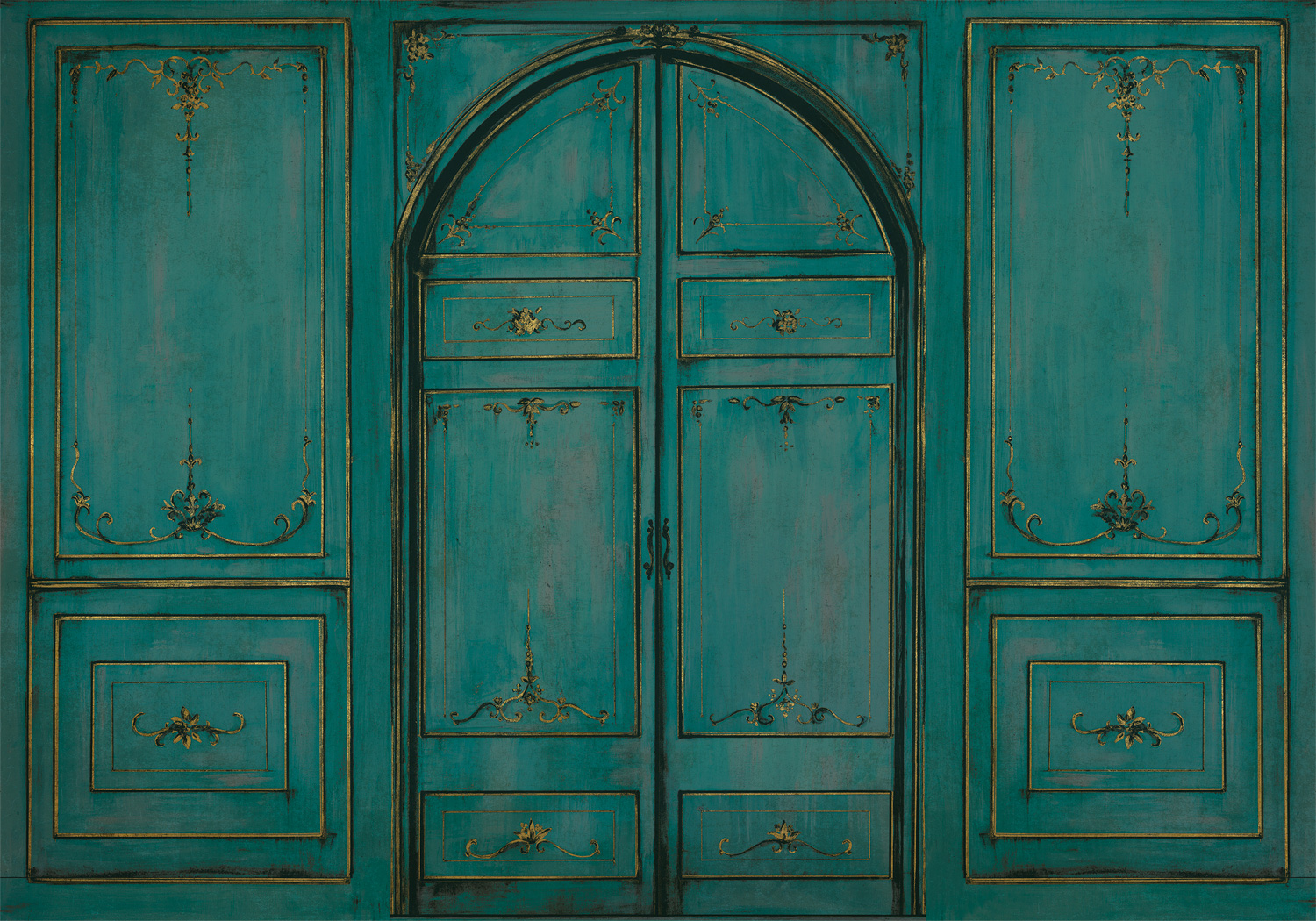 Wandbild Lao Zi - Blue Spirulina