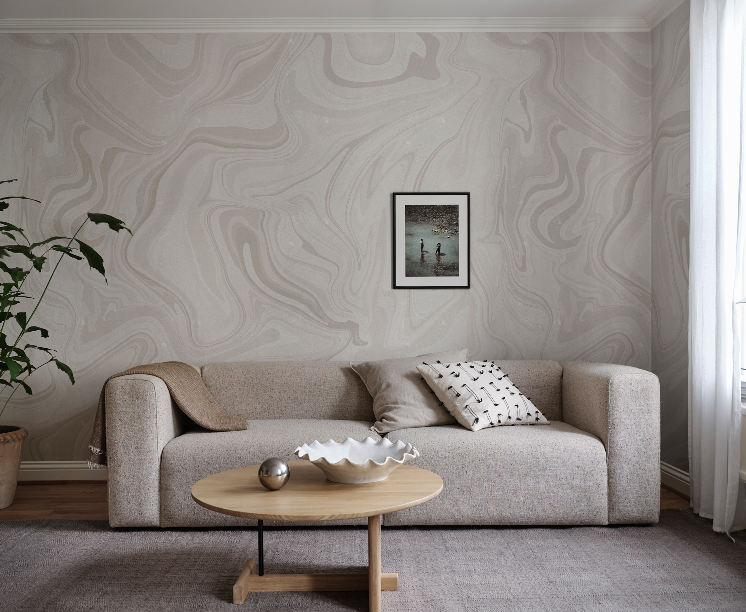 Wandbild Klint - Gray