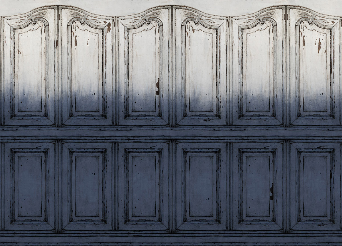 Wandbild Parisian Panels - Dip Dye Blue