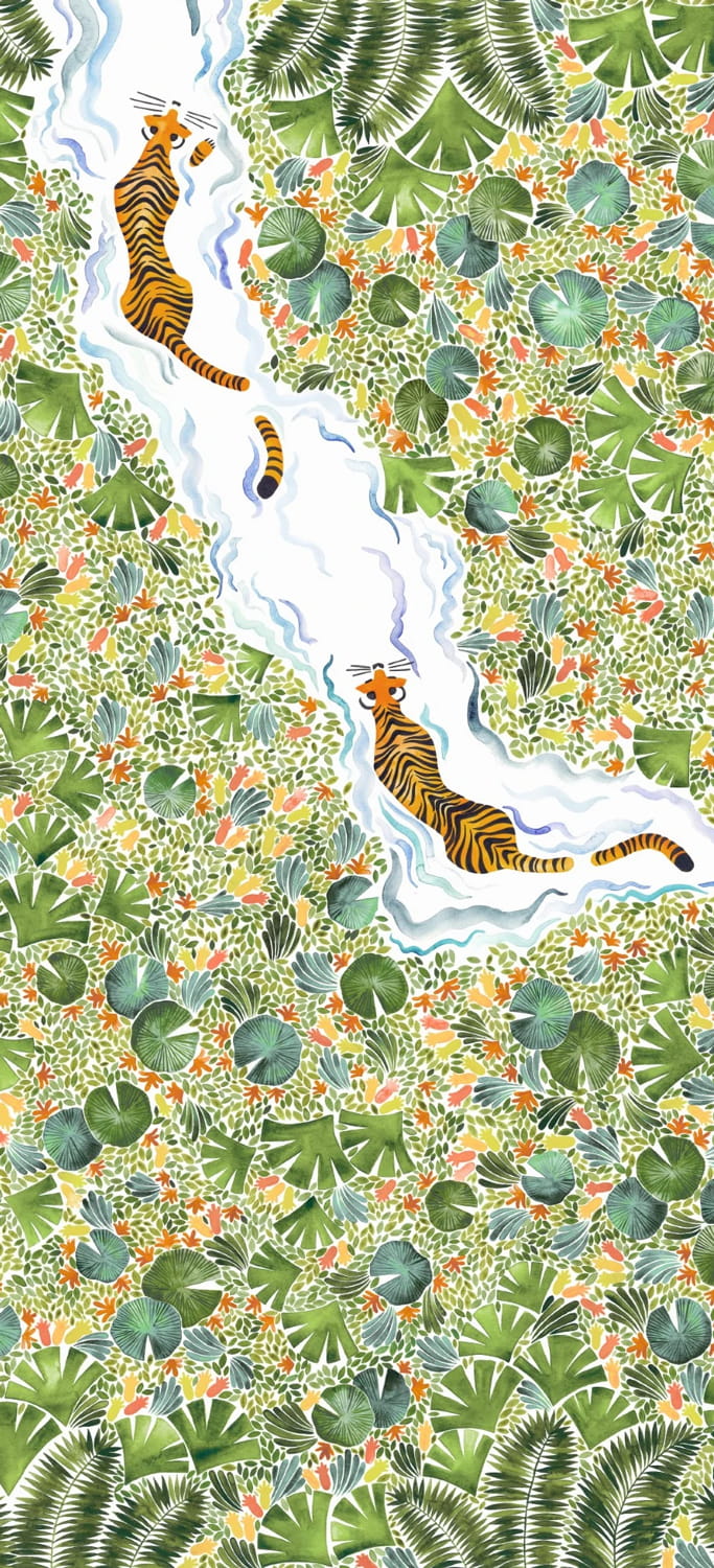 Wandbild Tigres Naturel - B 4/5/6