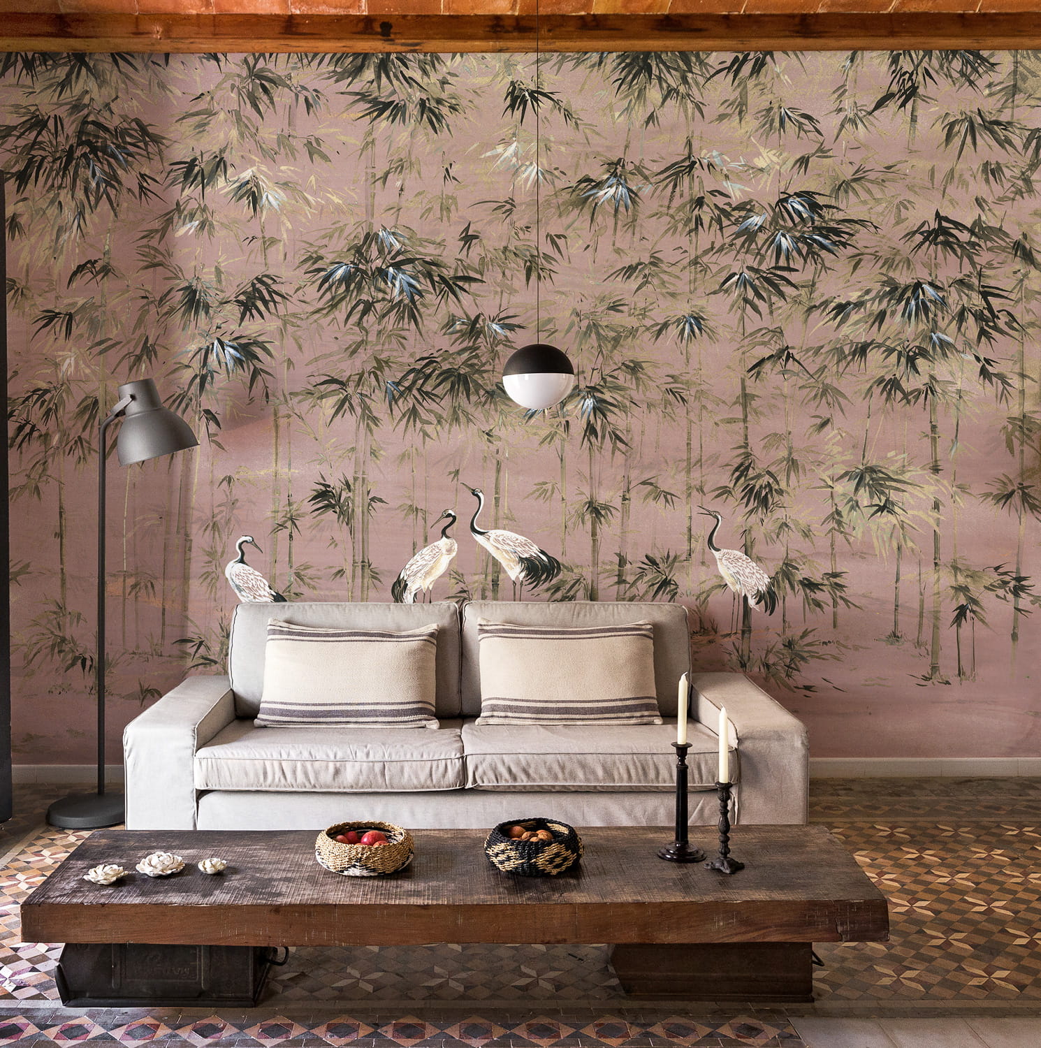 Wandbild Garzas - Rose