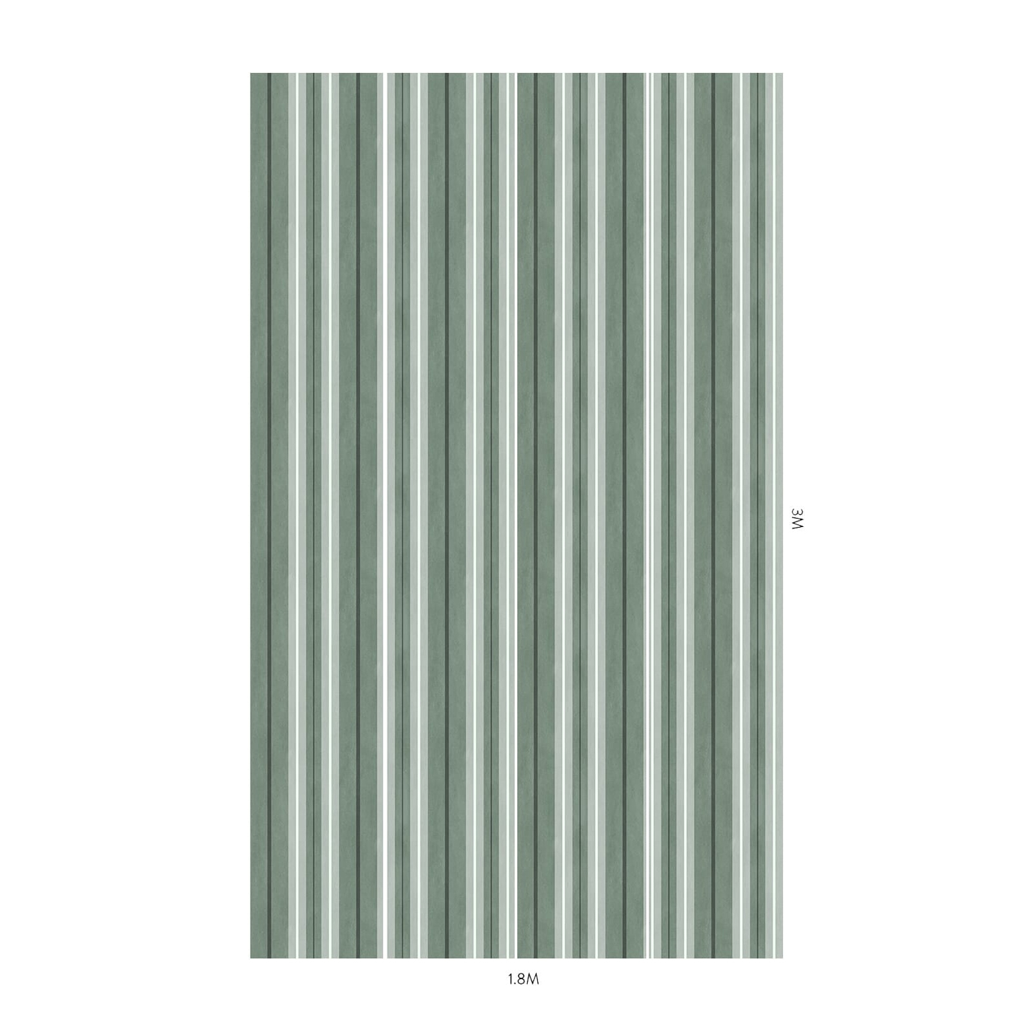 Tapete Lauriston Stripe - Verdigris