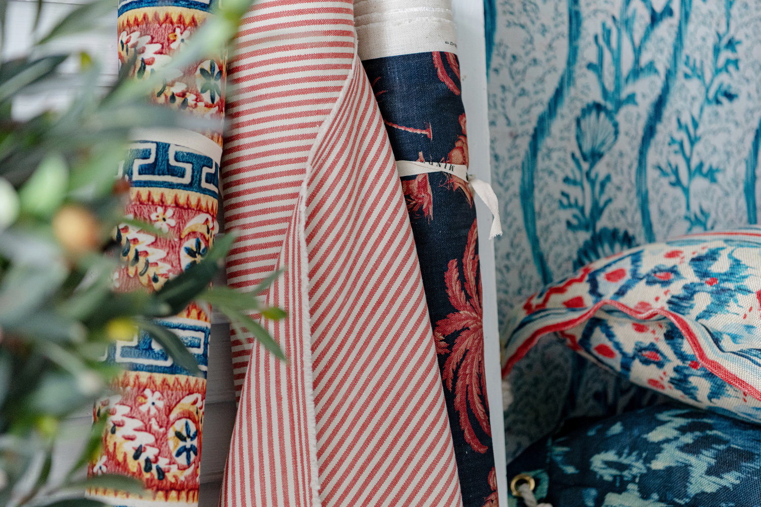 Tessuto Mediterraneo Ikat - Linen - FB00062