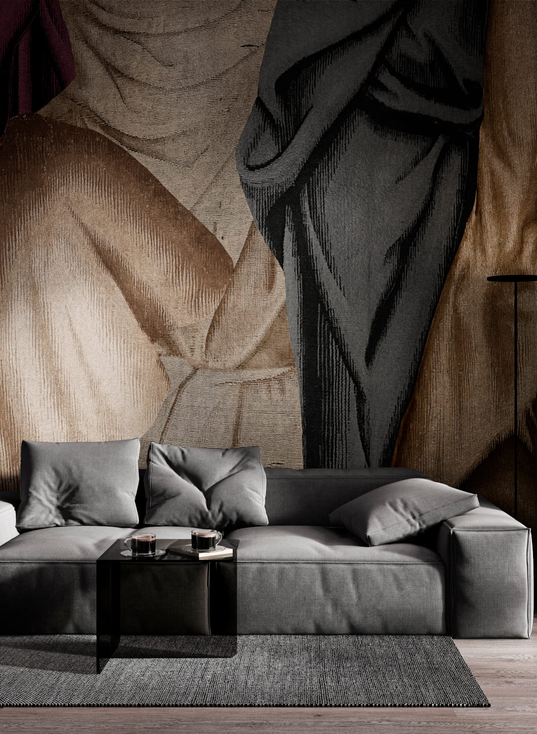 Wandbild Drapery