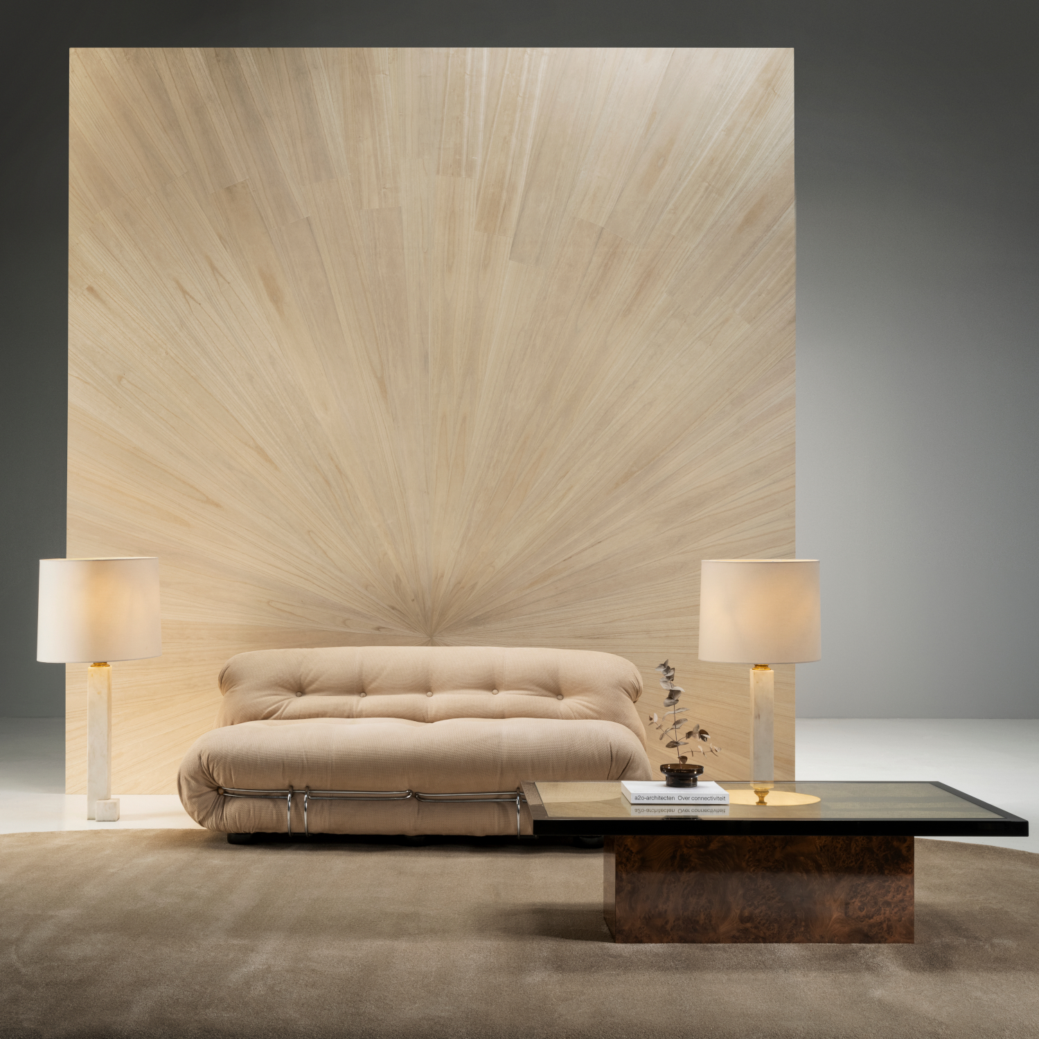 Wandbild Sunburst - Natural