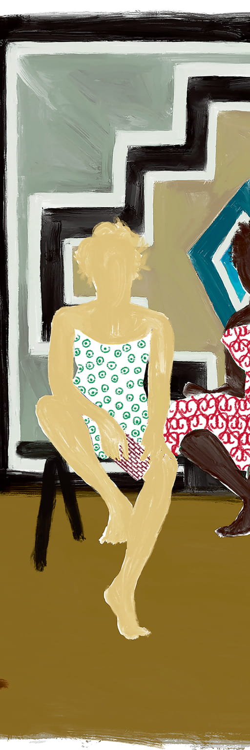 Wandbild Ndebele - Panel 4