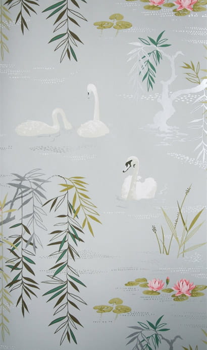 Tapete Swan Lake - Gray