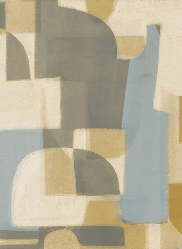 Wandbild Pacha - Yellow Blue Panel 5