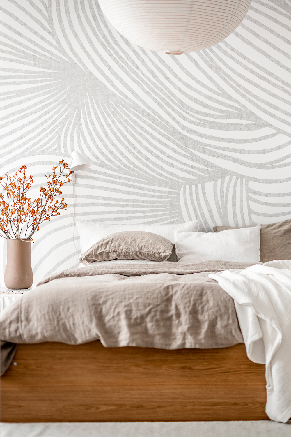 Wandbild Opulence Lines - Grey