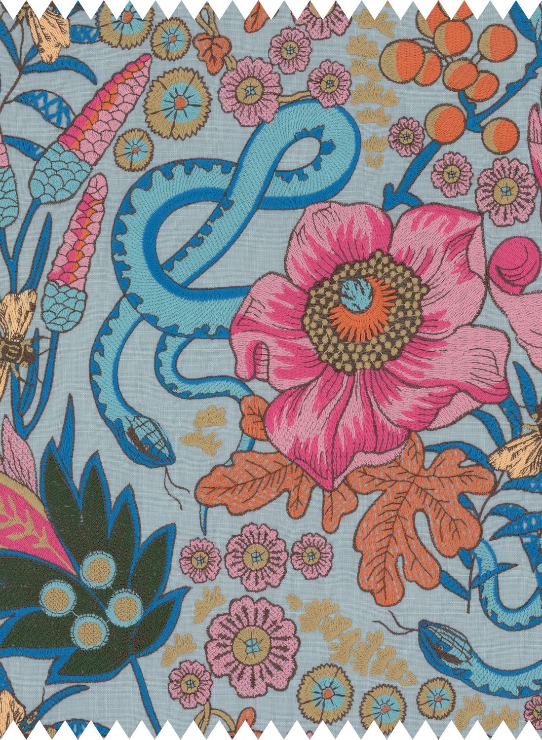 Fabric Giardino Segreto - Embroidered