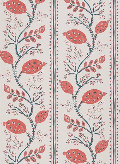 Tapete Pomegranate Trail - Red/ French Blue