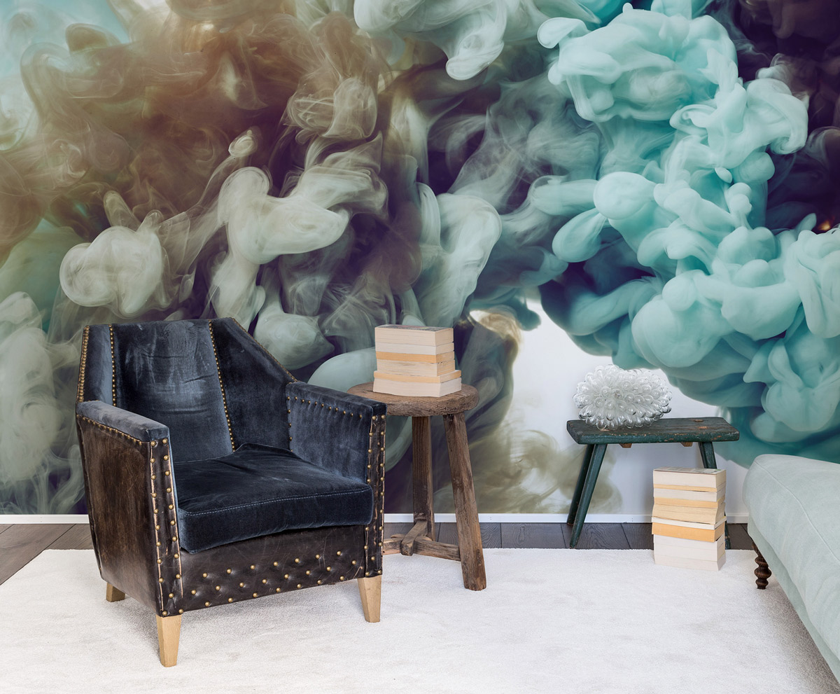 Wandbild Frozen Moment - turquoise