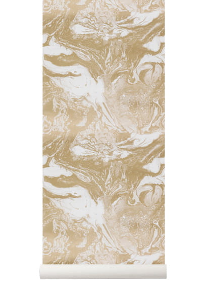 Tapete Marbling - Gold