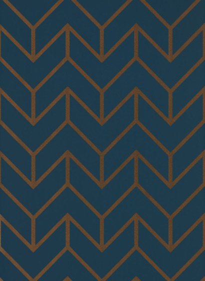 Tapete Tesselation - Marine/ Copper