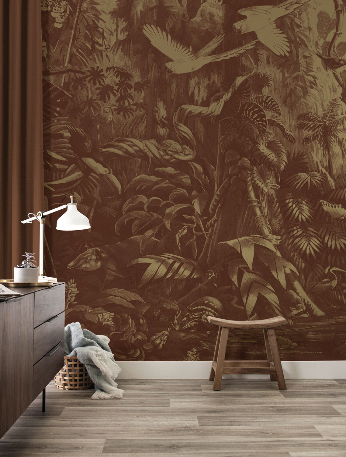 Wandbild Tropical Landscapes Gold 3 - M
