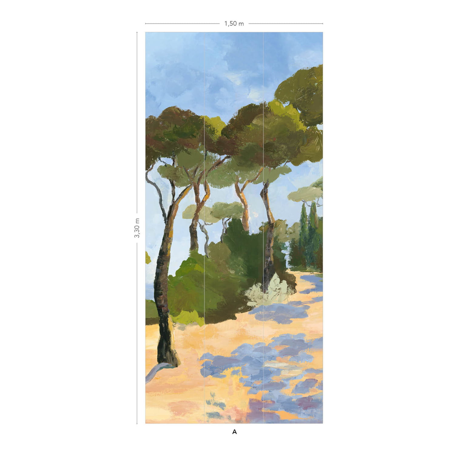 Wandbild Lérins - Panel A