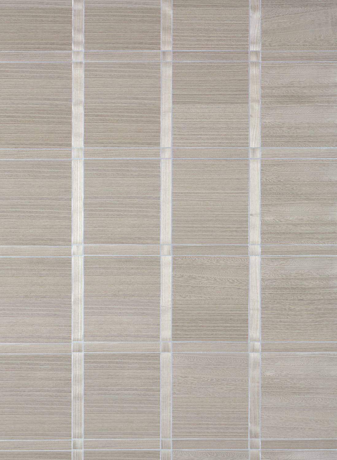 Tapete Wood Panel - Taupe and Metallic Silver