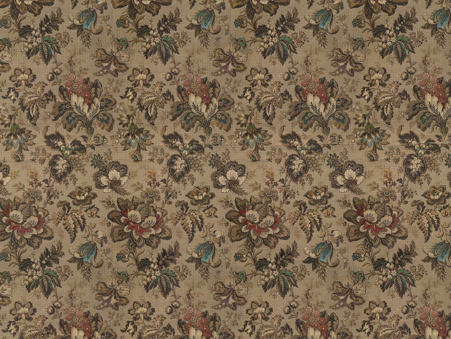 Wandbild Big Pattern Bogor - 9 Drops