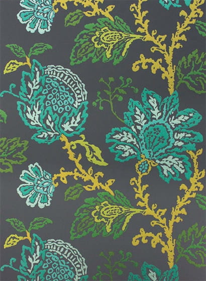 Tapete Coromandel - Teal/ Green/ Lime