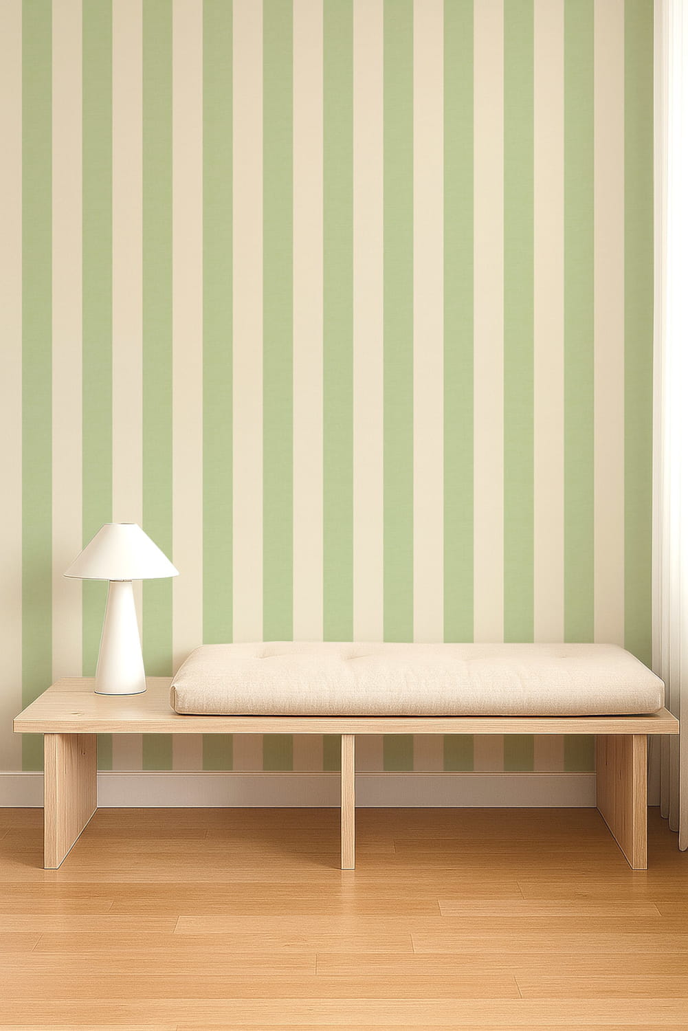 Tapete Central Stripe - Pea Green