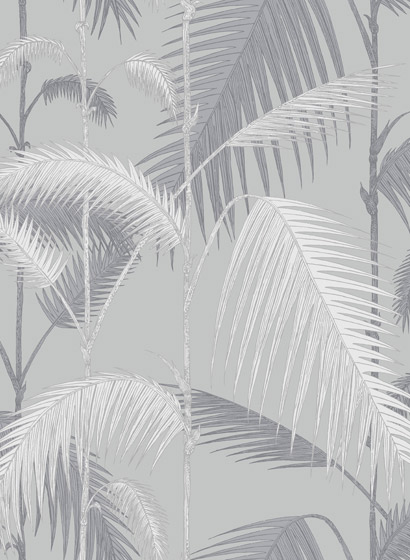 Tapete Palm Jungle - Lilac Grey