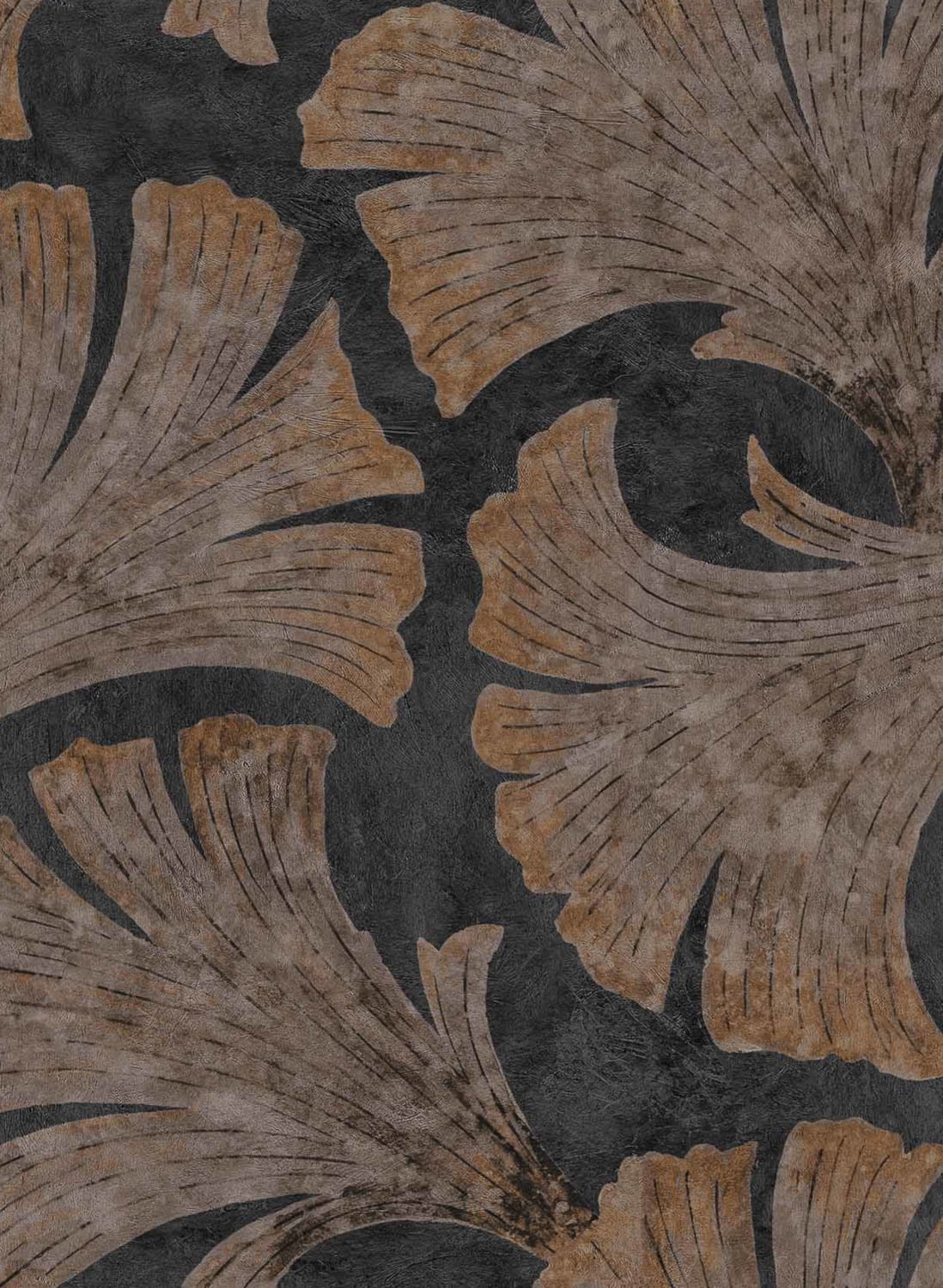 Tapete Papyrus - Coal