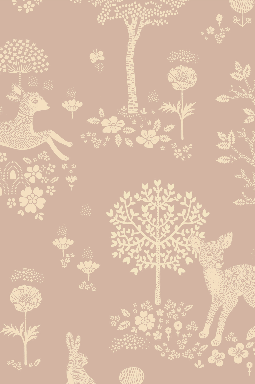 Tapete Summer Fields - Dreamy Lilac