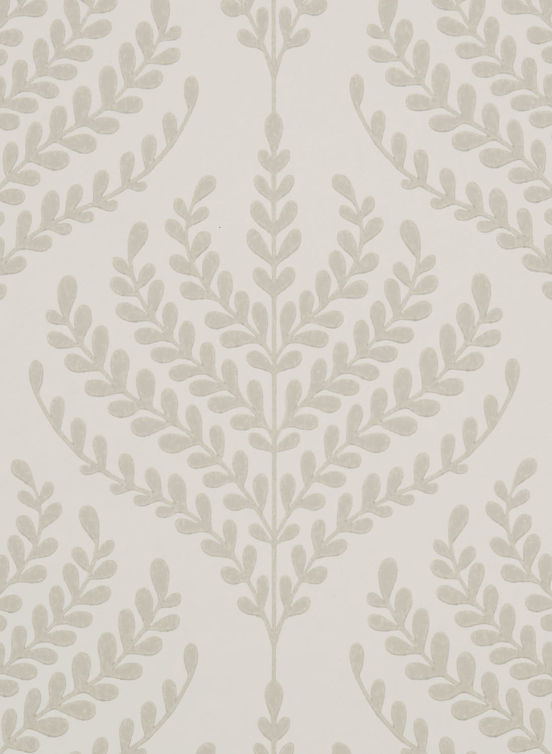 Tapete Paisley Fern - Pewter White