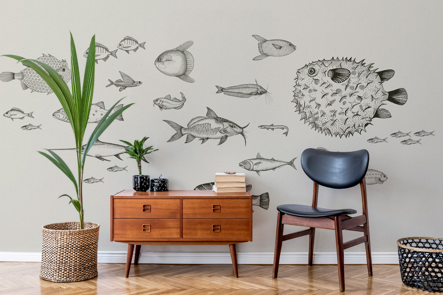 Wandbild Sea Current - Ink