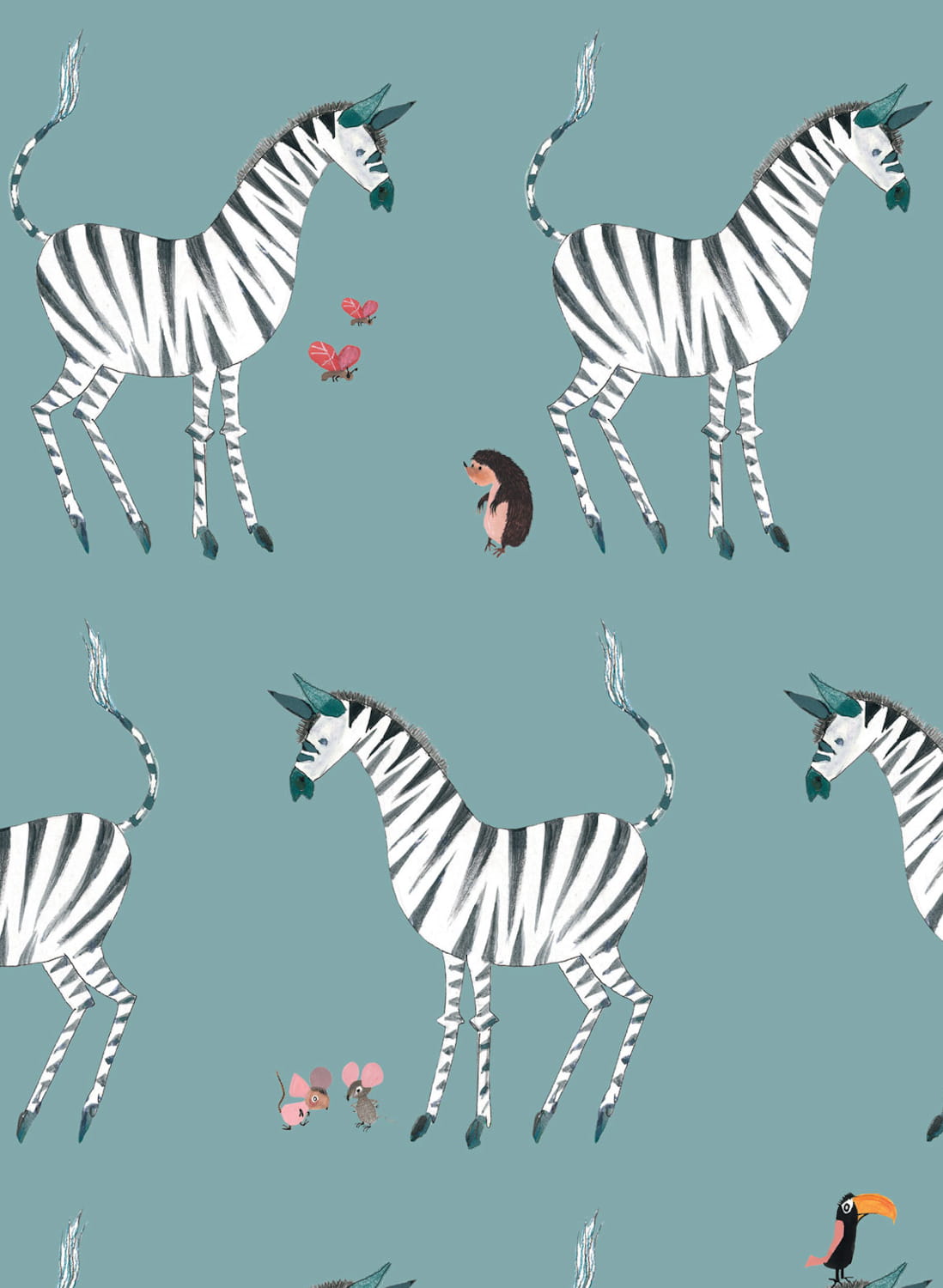 Tapete Zebra - Petrol