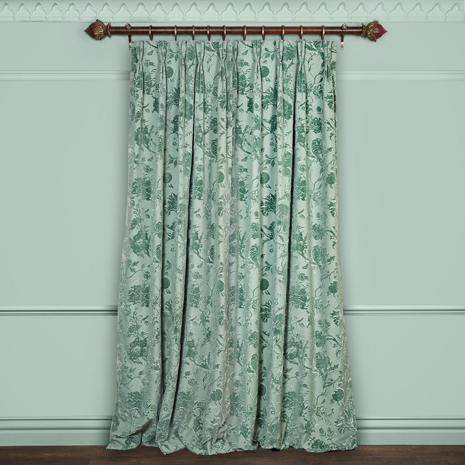 Tissu Artemis - Cut Velvet - Eucalyptus