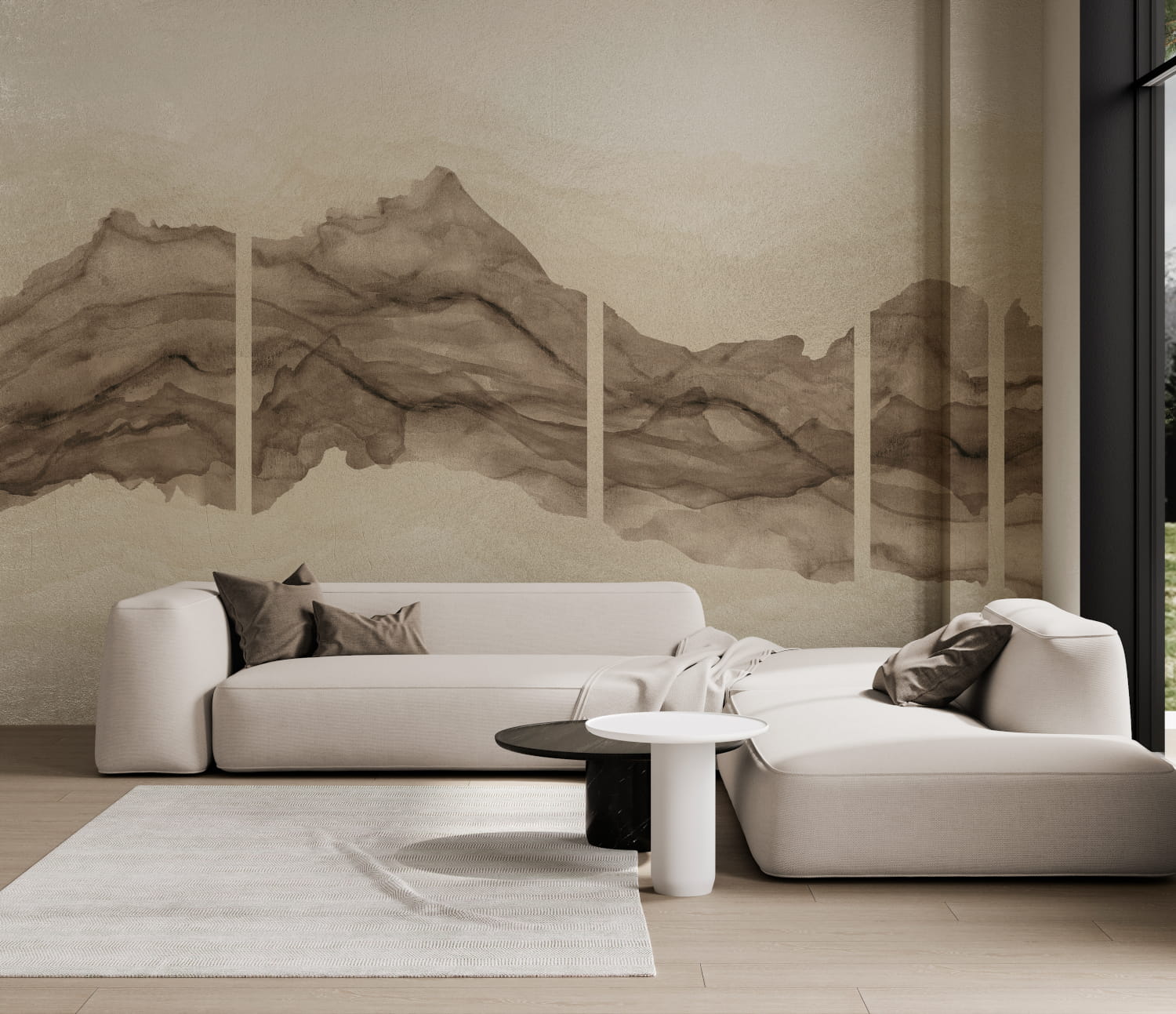 Wandbild Torn - White Gold
