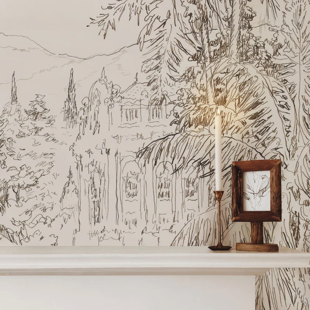 Mural Jardin Baroque - Panel A