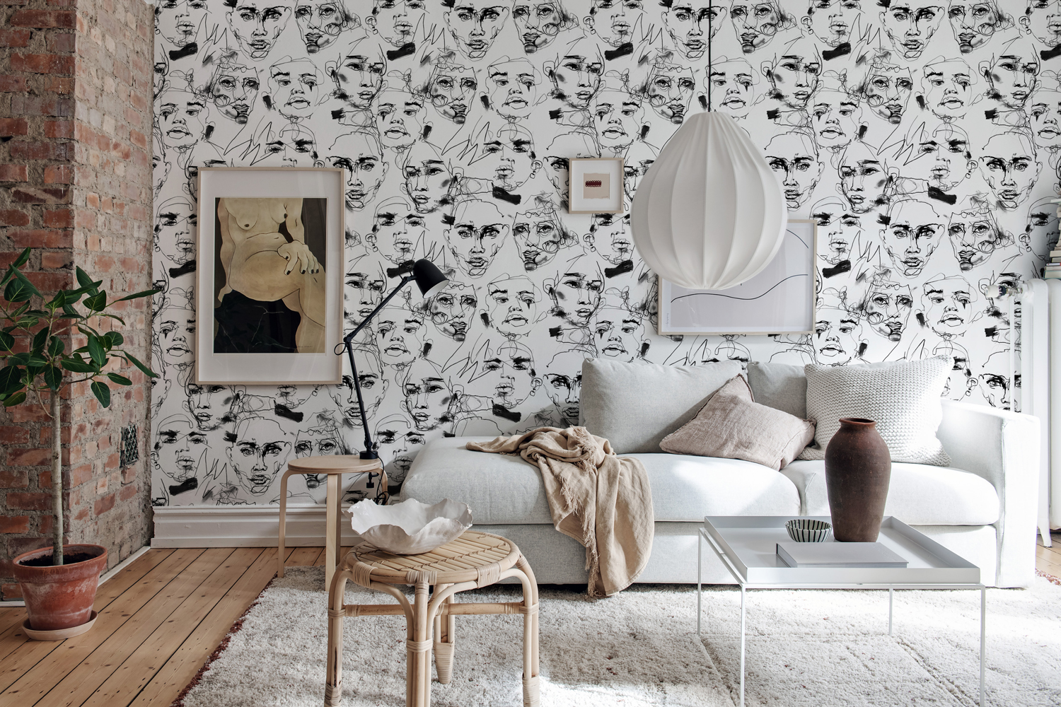 Wandbild Fala Bozetto - Graphite