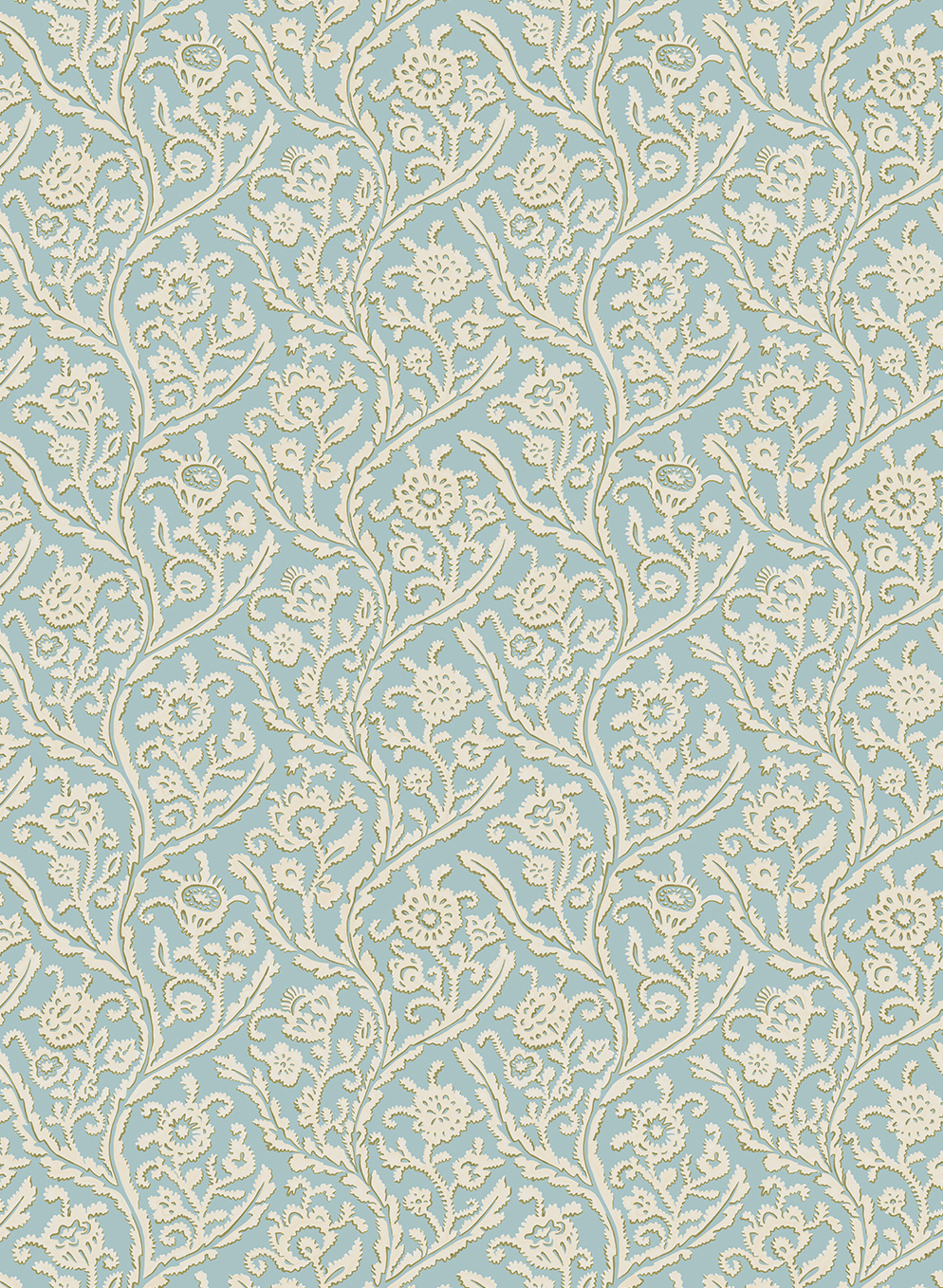 Papier peint Letti - Bright Blue