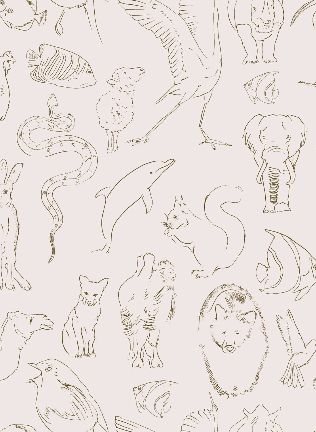 Tapete Zoology - Natural