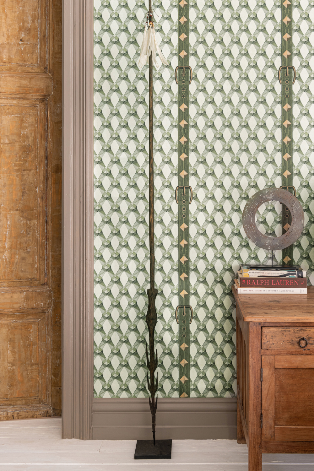 Tapete Luxury Detail - Light Green/ Taupe