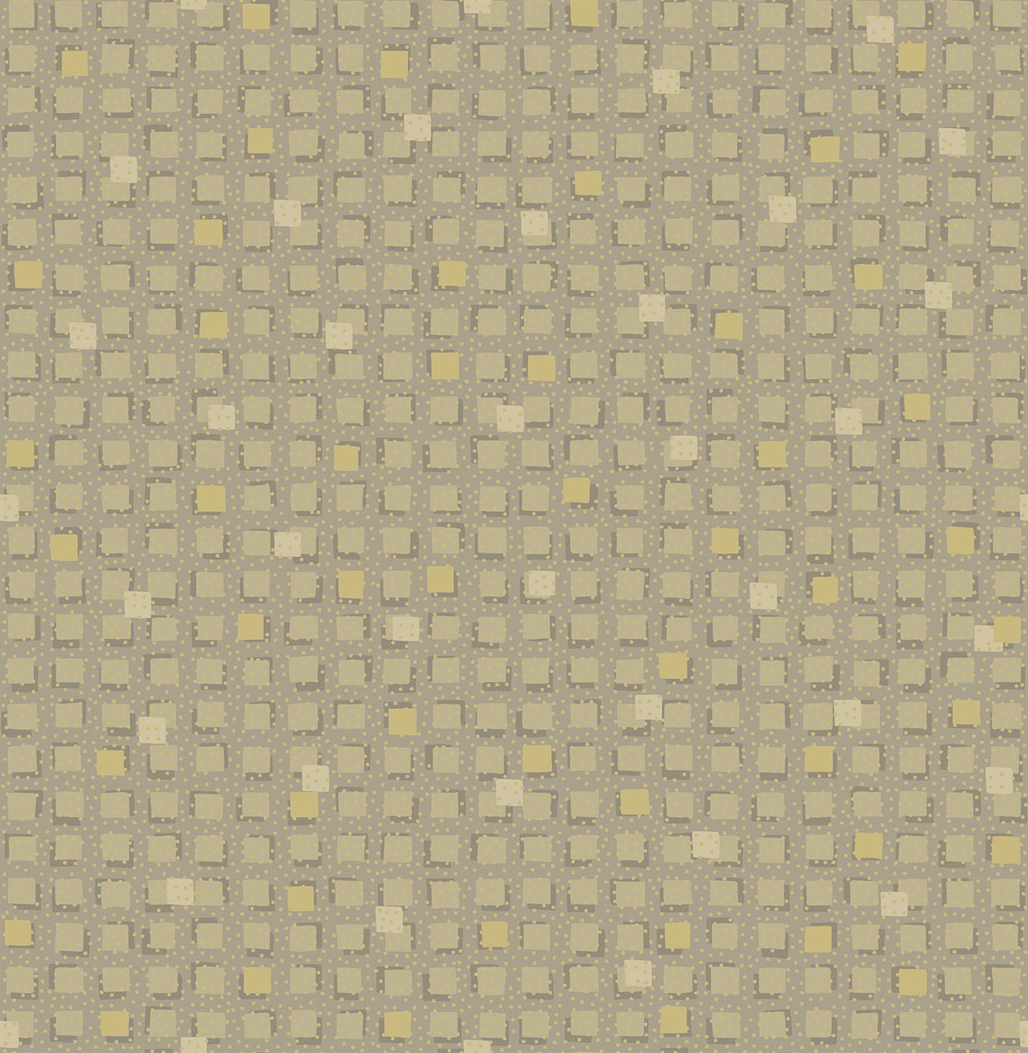 Wallpaper Tesserae - Gold & Pewter