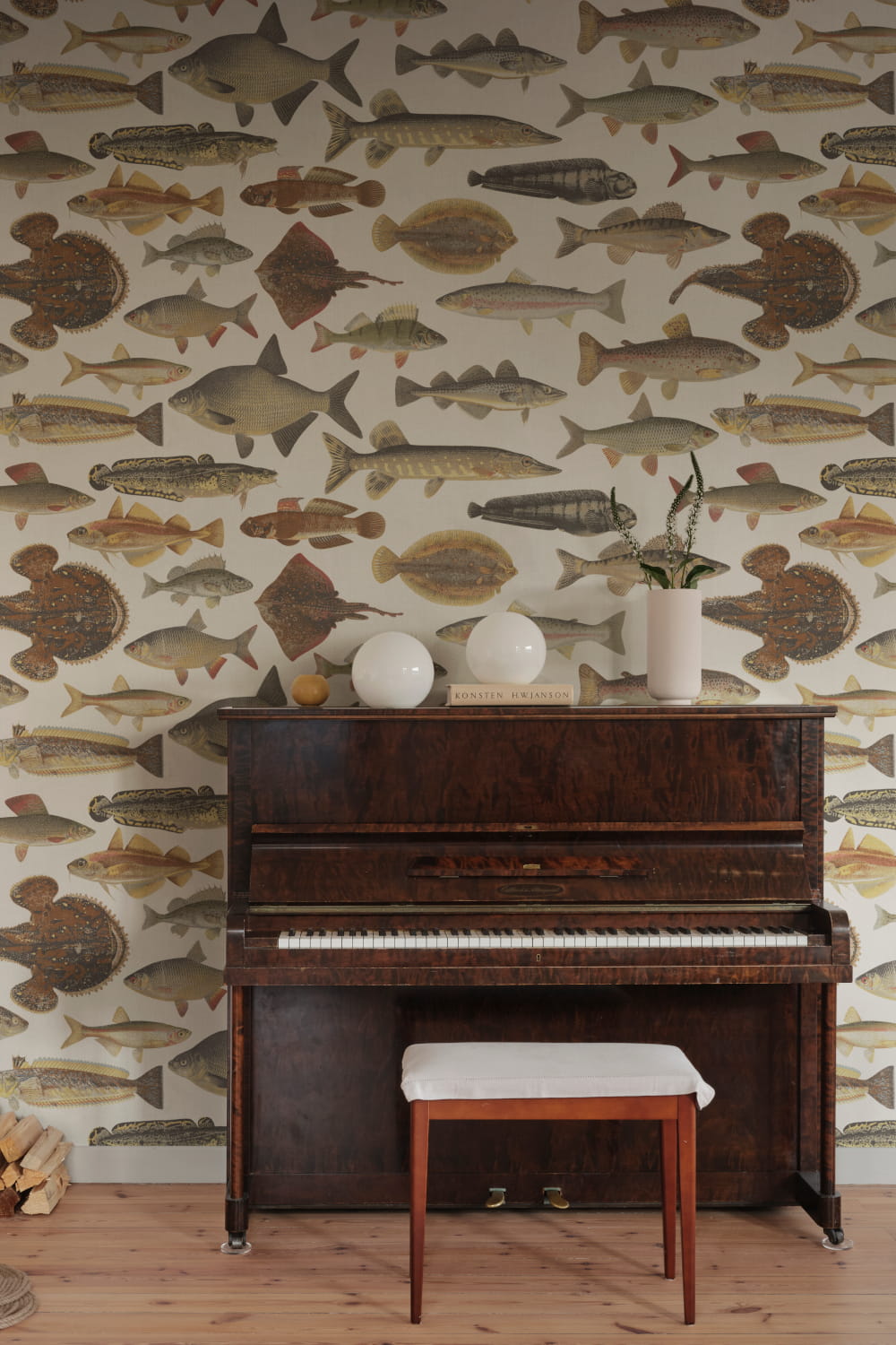Wandbild Scandinavian Fishes - Beige
