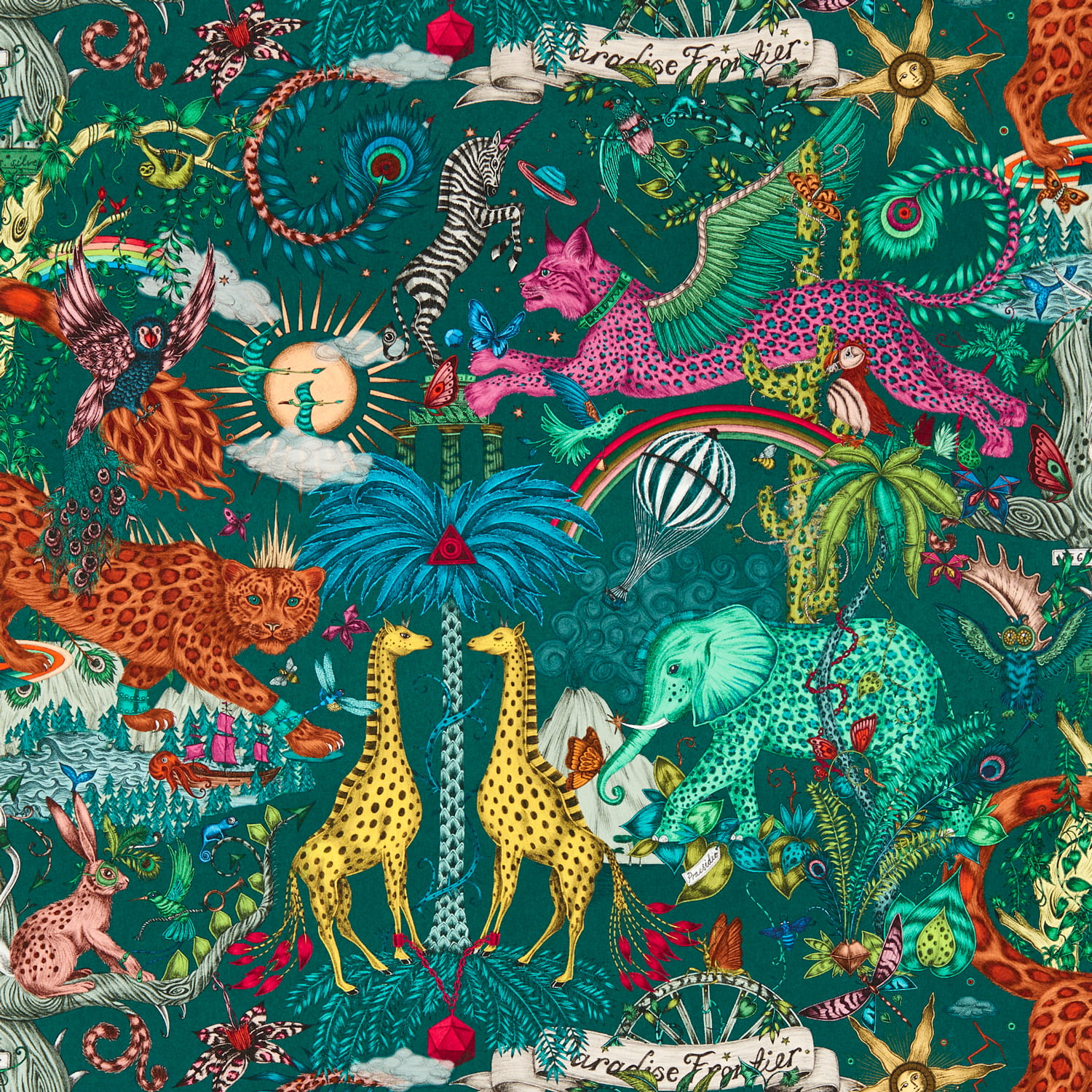 Tapete Paradise Lost - Teal