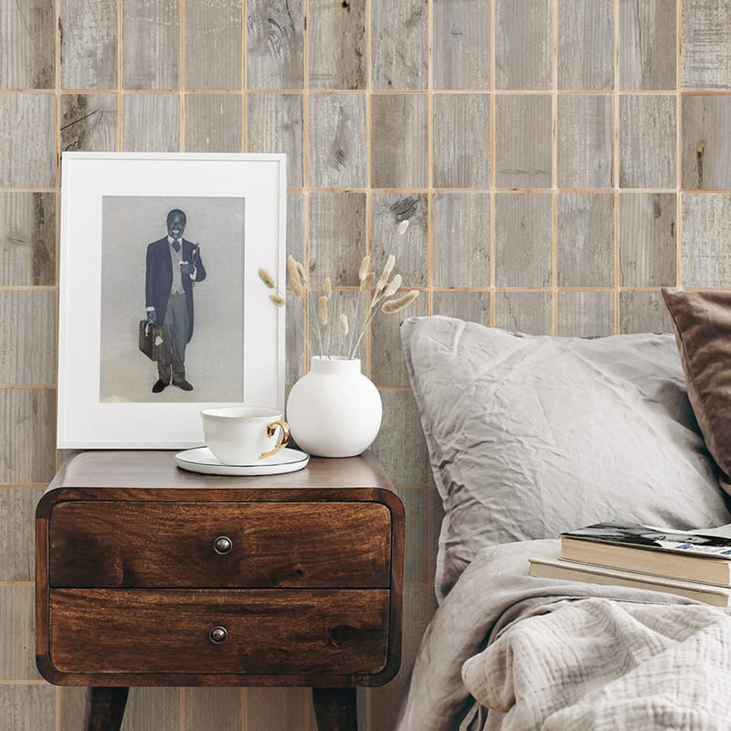 Tapete Waste Tiles - Grey