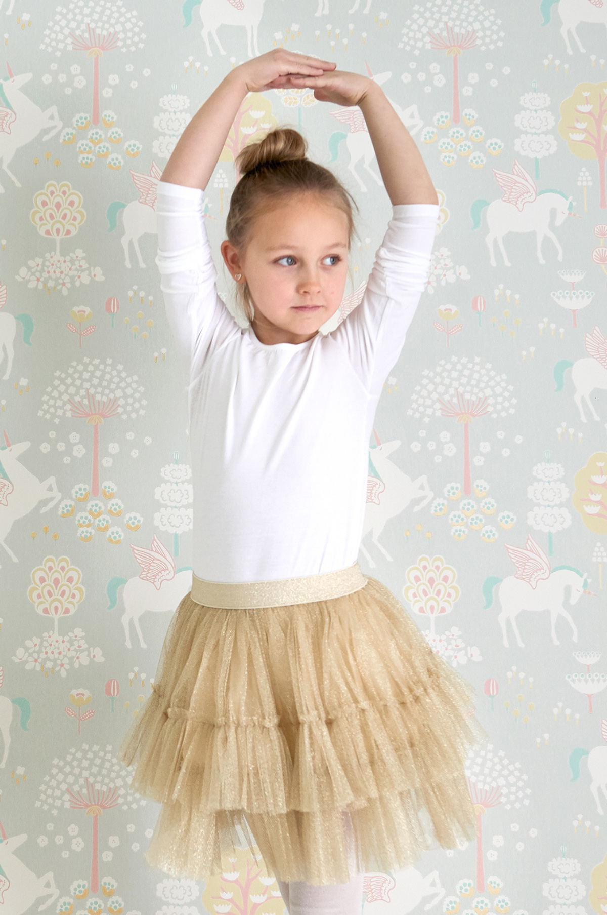 Tapete True Unicorns - Soft Grey/ Gold/ Pink/ Turquoise/ Yellow/ White