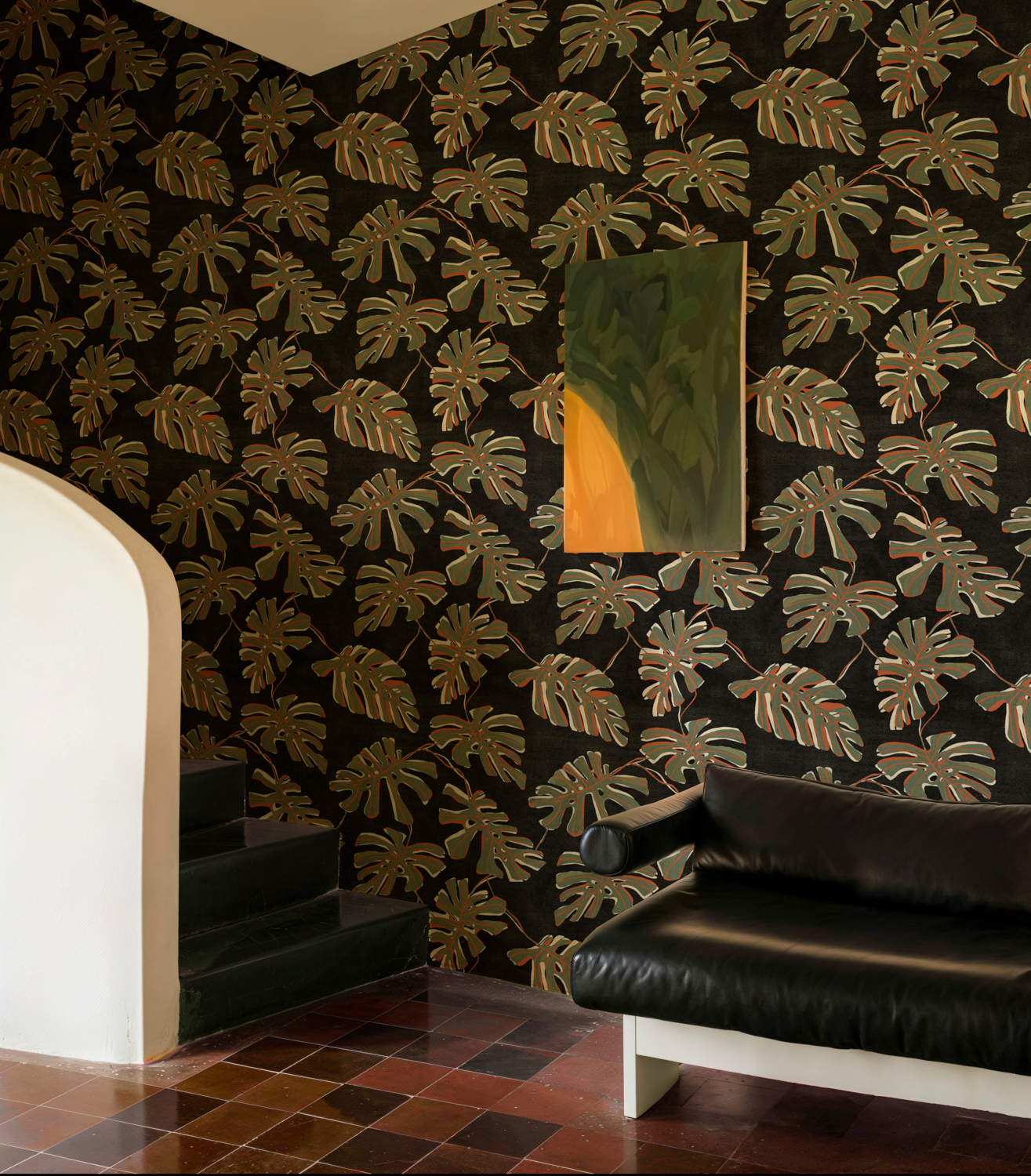 Papier peint Monstera - Ébano