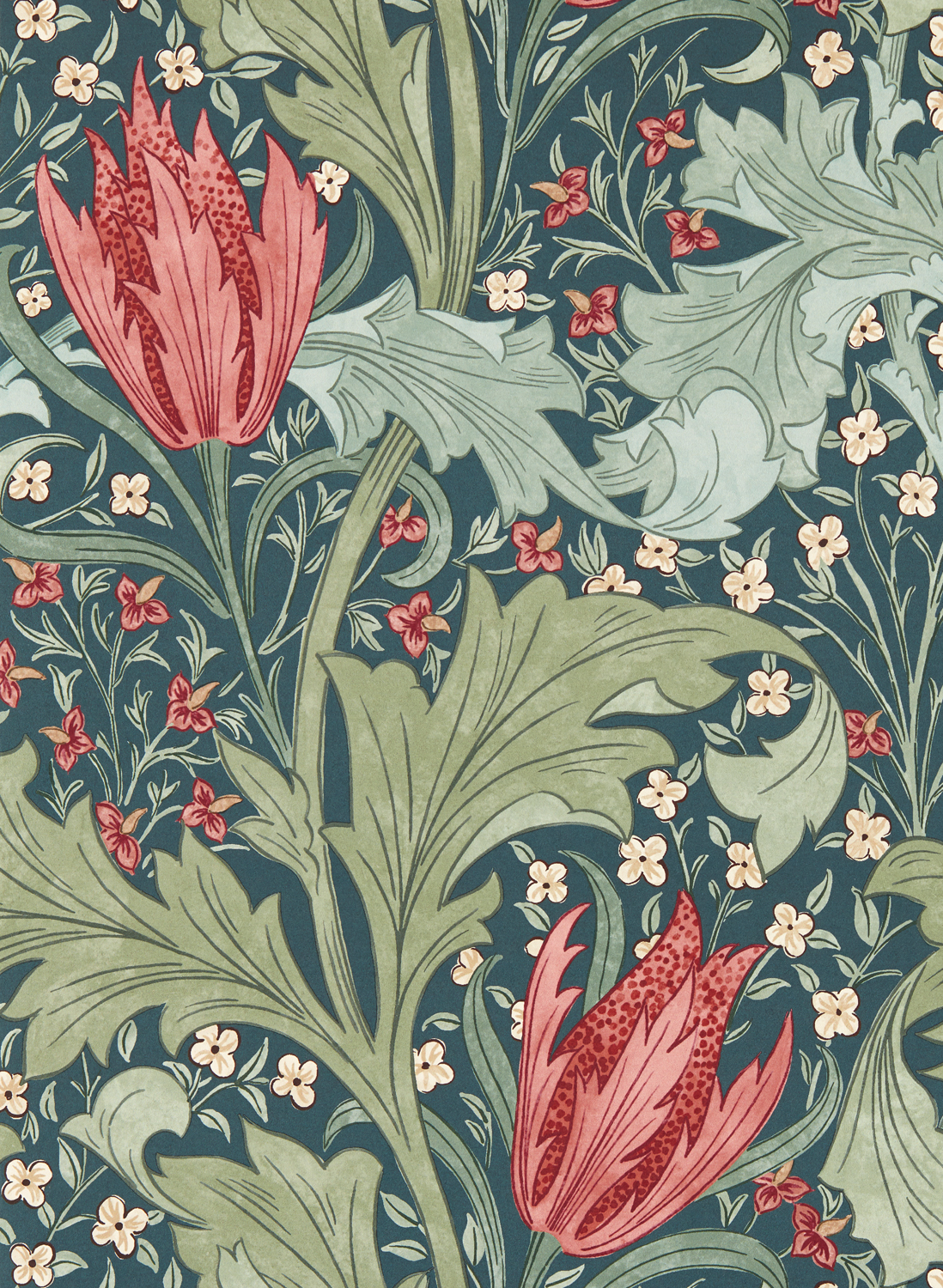 Tapete Lent Lily - Indigo/ Madder