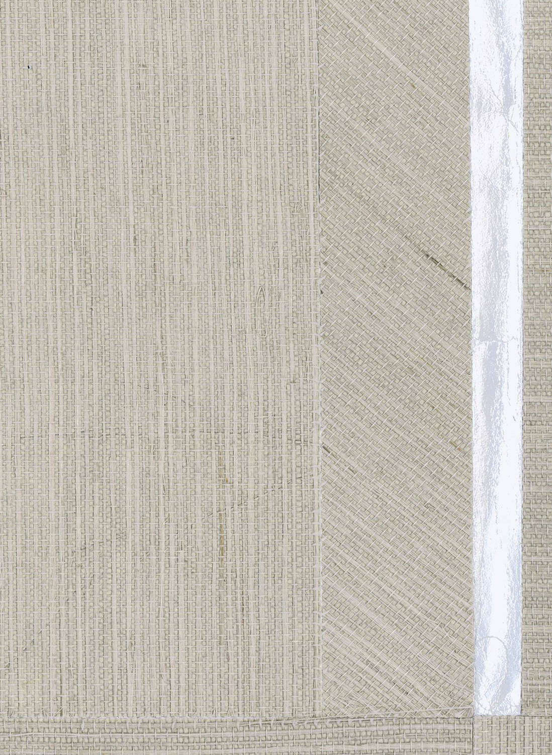Tapete Sisal Carre - Beige/ Argent